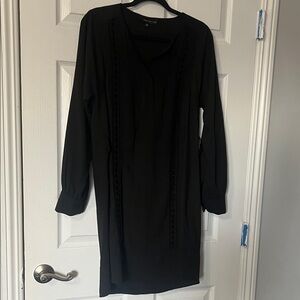 Adelyn Rae Black Long Sleeve Dress